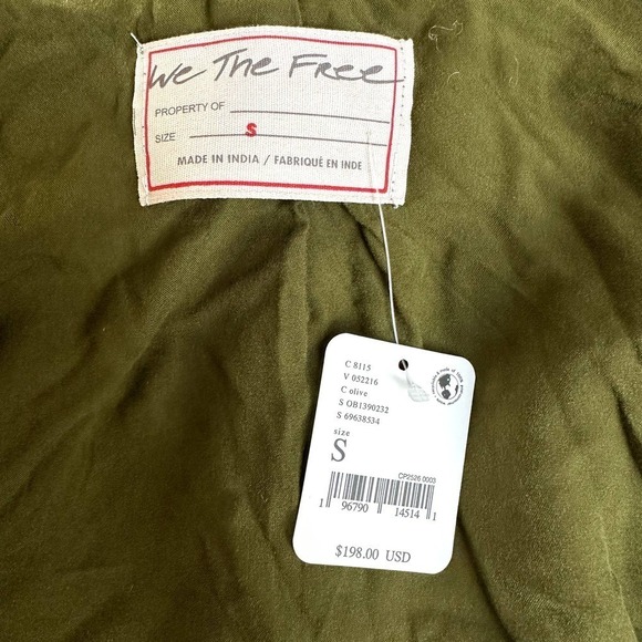 Free People Rebel Rebel Knit Moto Jacket Green SIze small - Picture 10 of 15